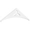 Ekena Millwork Pitch Naple Architectural Grade PVC Gable Pediment, 48"W x 14"H x 1"P (7/12) GPP048X014X100NAP - alternate 1
